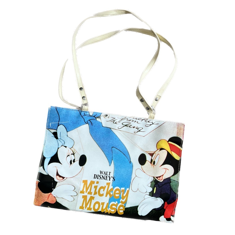 Disney Mickie Mouse & Minnie Vinyl Tote Bag - Picture 1 of 14